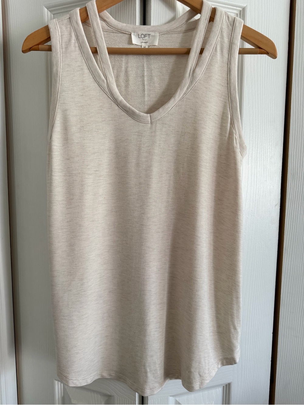 Loft Lounge tank top. Oatmeal color. Size medium.